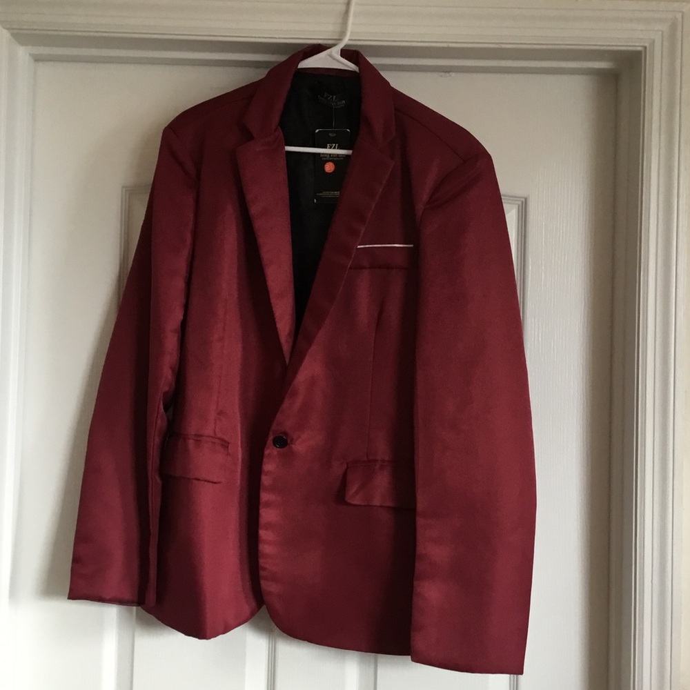 Sophisticated Maroon Men's Blazer